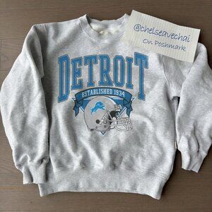 Vintage Detroit Lions Football Sweatshirt 90s NFL Detroit Lions 1934 Shirt Tee